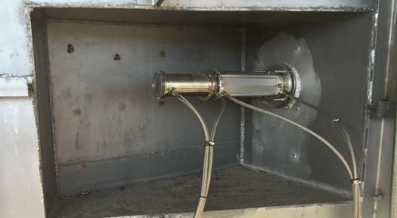 Kiln head high temperature industrial monitoring system